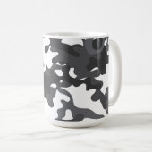 Boissons de camouflage blanc Voyage Café Mug (Devant droit)