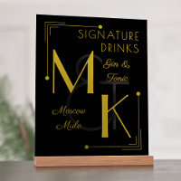 Boissons de signature Art Déco Mariage années 20