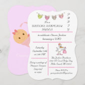 Boissons, Diapers & Dudes - Invitation (Devant / Derrière)