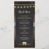 Boissons et bières rustiques 4x9 Menu boisson (Devant)