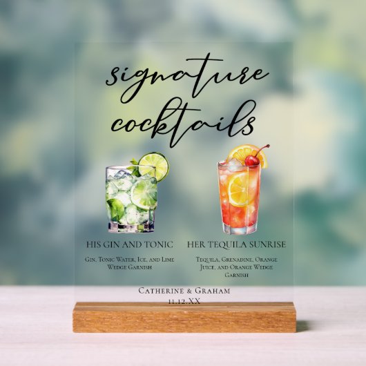 Boissons Gin et Tonic Tequila Sunrise His & Hers C (Neutre)