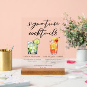 Boissons Gin et Tonic Tequila Sunrise His & Hers C (Mariage)