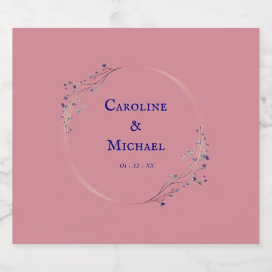 Boissons mariages Ensemble Étiquette de bouteille (Étiquettes simples)