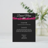 Boissons mariages et Dîner Menu - Fuchsia Orchids- (Debout devant)