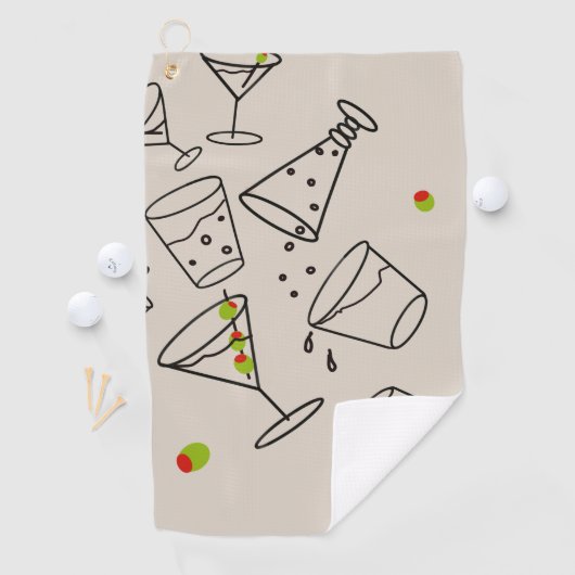 Boissons serviette de golf (En situation)