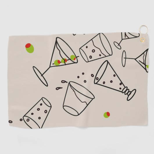 Boissons serviette de golf (Horizontal)