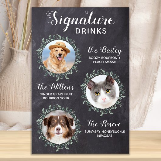 Boissons Signature de Mariage d'Animaux 3 Tableau 
