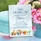 Boissons tropicales Invitation de fête d'anniversa