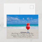 Boissons Tropicales Sur La Plage Modèle Pour Votre (Devant / Derrière)