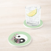 Boissons Yin Yang Dessous de Verre en Grès (Côté)