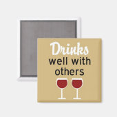 Boit bien avec d'autres carrés aimant (Recto/Verso)