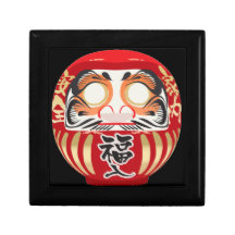 Boîte à bijoux en bois de poupée de Daruma