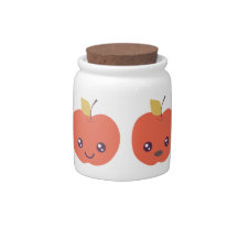 Cute pomme bonbon pot