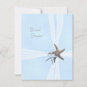 Boîte à cadeaux Blue Starfish Douche Invitations (Devant)