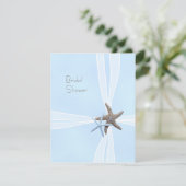 Boîte à cadeaux Blue Starfish Douche Invitations (Debout devant)