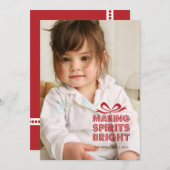 Boîte à cadeaux Carte de Noël (Devant / Derrière)