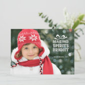 Boîte à cadeaux Carte de Noël (Debout devant)