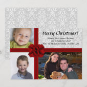 Boîte à cadeaux Faux, Carte de voeux de Noël 3 pho (Devant / Derrière)