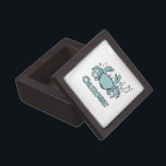 Boîte à cadeaux pour le zodiaque du cancer<br><div class="desc">Cancer L'astrologie grecque boîte cadeau horoscope avec le symbole cancerien le crabe. Le quatrième signe du cancer du zodiaque du 22 juin au 22 juillet. Dirigé par la lune. Uniquement dessiné et dessiné par Sarah Trett.</div>