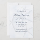 Boîte à cadeaux Starfish Carré douche Invitations (Dos)