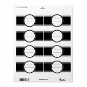 Boite à chaussures noir et blanc Étiquette (Feuille entière)