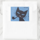 Boîte à Étiquette Polonaise vintage Chat Fumer tuy (Sac)