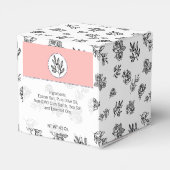 Boite à Feuilles de ligne noire et blanche (Arrière)