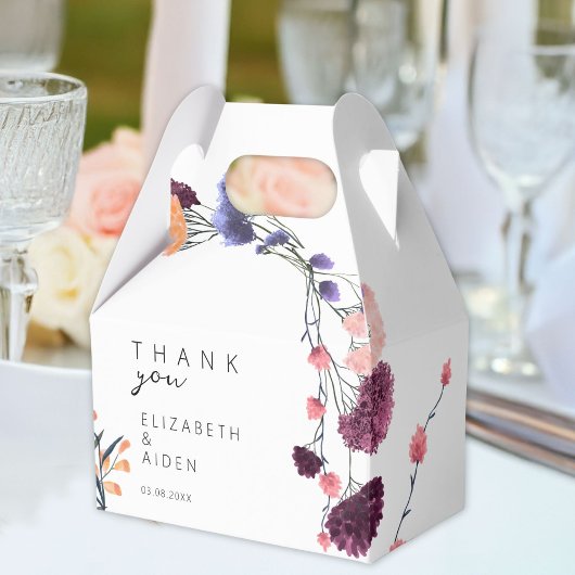 Boite à Mariage floral Geschenkschachtel