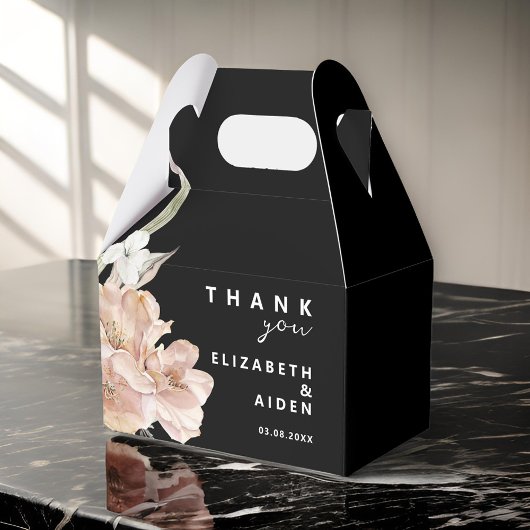 Boite à Mariage floral Geschenkschachtel