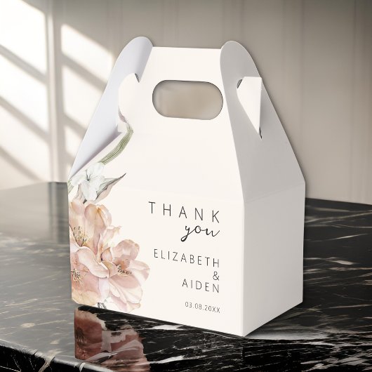 Boite à Mariage floral Geschenkschachtel