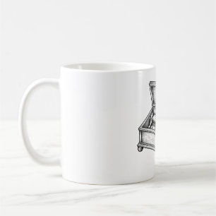 Boîte à musique victorienne gravure vintage mug an