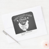 boîte à oeufs libre magasin de la ferme Étiquette (Enveloppe)