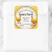 boîte à oeufs libre magasin de la ferme Étiquette (Sac)