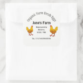 boîte à oeufs libre magasin de la ferme Étiquette (Sac)