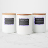 Boite à savon noir et violet imperméable étiquette (Bouteilles)