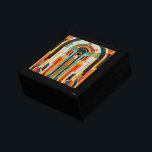 Boîte À Souvenirs Art déco géométrique coloré motif 2<br><div class="desc">Belle motif aux couleurs vives,  géométrique et colorée.</div>
