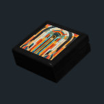 Boîte À Souvenirs Art déco géométrique coloré motif 2<br><div class="desc">Belle motif aux couleurs vives,  géométrique et colorée.</div>