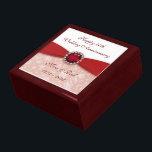 Boîte À Souvenirs Boîte à cadeaux Damask 40th Mariage Anniversary<br><div class="desc">Un design Digitalbcon Images Design avec un thème de design Ruby Red et Damask avec une variété d'images, de formes, de motifs, de styles et de polices personnalisés dans cette boîte à cadeaux "Ruby Mariage Anniversary" unique en son genre. Ce design attrayant et élégant est complété par des lettres personnalisées...</div>
