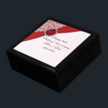 Boîte À Souvenirs Boîte à cadeaux du 40e anniversaire de Mariage<br><div class="desc">Un design d'images Digitalbcon avec un thème de couleurs Ruby Red avec une variété d'images, de formes, de motifs, de styles et de polices personnalisés dans cette boîte à cadeaux unique "Ruby Mariage Anniversary". Ce design attrayant et élégant est complété par des lettres personnalisées qui s'adaptent à vos propres occasions...</div>