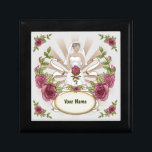 Boîte À Souvenirs Boîte cadeau Rose Mariage mariée<br><div class="desc">Boîte cadeau Rose mariée, T-shirt, vêtements Mariages, cadeaux de mariage par ArtMuvz Illustration. Correspondant douche de nage Mariage personnalisable, réception, drap de répétition. Célébrez votre amour dans le style avec nos designs mariages, Parfait pour la mariée, mariée, mariage et invités. Vous pouvez personnaliser avec vos noms ou votre date de...</div>