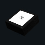 Boîte À Souvenirs Calligraphie de script fantaisie minimaliste en bo<br><div class="desc">Cette boîte à cadeau en bois minimaliste de calligraphie de script est le cadeau parfait pour présenter la mariée avec pour une simple douche nuptiale. Le design comporte une belle police de calligraphie dans un arrière - plan blanc.</div>