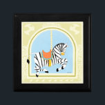 Boîte À Souvenirs Carousel Zebra par June Erica Vess<br><div class="desc">Promenez-vous avec ce carrousel zèbre de Juin Erica Vess. Les adultes se sentiront nostalgiques des jours où ils ont visité la foire et se sont mis à sauter sur le manège et les enfants adoreront le détail que Vess a mis dans la pièce. Ajoutez ceci au mur de la crèche...</div>