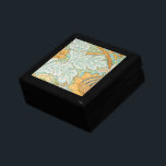 Boîte À Souvenirs Carrelage vintage en feuille de céramique<br><div class="desc">Un élégant motif vintage St. James en bleu et jaune par William Morris maître du mouvement Arts and Crafts. Toujours très populaire aujourd'hui pour son style décoratif fluide et ses couleurs luxuriantes. Cadeau ou boîte à bijoux.</div>