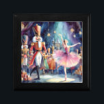 Boîte À Souvenirs Casse-noisette Ballerina Aquarelle Ballet de Noël<br><div class="desc">Nutcracker Ballet Watercolor Christmas Ballerina Festive Holiday Box propose un ballet traditionnel de Noël avec une ballerine et un casse-noix. Parfait pour les cadeaux de Noël,  le décor de Noël,  les fêtes de fin d'année et plus encore. Créé par Evco Studio www.zazzle.com/store/evcostudio</div>