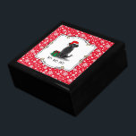 Boîte À Souvenirs Christmas Père Noël Black Labrador Retriever Cute<br><div class="desc">Joyeux Noël Père Noël Labrador Retriever - Heureux,  chien mignon avec un chapeau de Père Noël et un cadeau de Noël. HO,  oh ! Copyright © Angi Laframboise. Drôle chien de Noël race des cadeaux de dessin animé pour les amoureux de les chiens.</div>