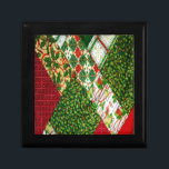 Boîte À Souvenirs Christmas Quilt Background<br><div class="desc">Christmas Quilt Background</div>