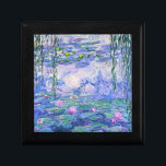 Boîte À Souvenirs Claude Monet Water Lilie L'Art Impressionniste Fra<br><div class="desc">Claude Monet Water Lilies Art French Impressionist Water Lilies (ou Nympheas) est une série d'environ 250 peintures à l'huile de l'impressionniste français Claude Monet. Les peintures représentent le jardin fleuri de Monet à Giverny.</div>