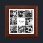 Boîte À Souvenirs Collage photo de famille personnalisée<br><div class="desc">Un collage photo élégant et moderne.</div>