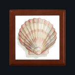 Boîte À Souvenirs Coquillage rose et crème<br><div class="desc">Megan Meagher aime peindre des photos des belles collections océaniques. Elle saisit les plus belles offres naturelles de la nature dans la vie marine. Dans ce tableau classique et simple, il saisit la simplicité d'un bel coquillage crème et rose. Obtenez ce morceau d'art imprimé dès aujourd'hui pour ajouter à votre...</div>