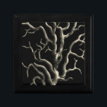 Boîte À Souvenirs Corail noir et tan<br><div class="desc">Allez sous l'eau pour explorer la mer avec toutes ces différentes créatures marines et voir tous les coraux bronzés. Cette oeuvre d'art vintage s'ajoute à merveille à tous les amoureux de la mer avec un arrière - plan noir. Obtenez votre impression artistique dès aujourd'hui sur votre produit.</div>